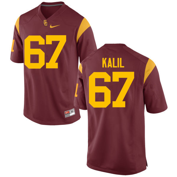 Men #67 Ryan Kalil USC Trojans College Football Jerseys-Red - Click Image to Close